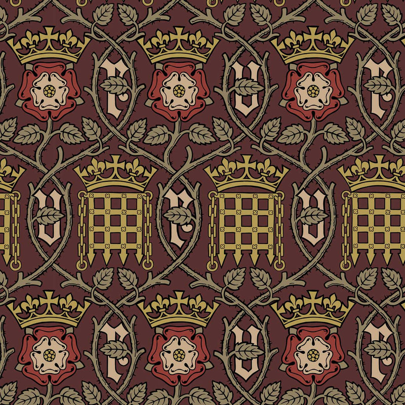 Augustus Pugin Portcullis Design Brown