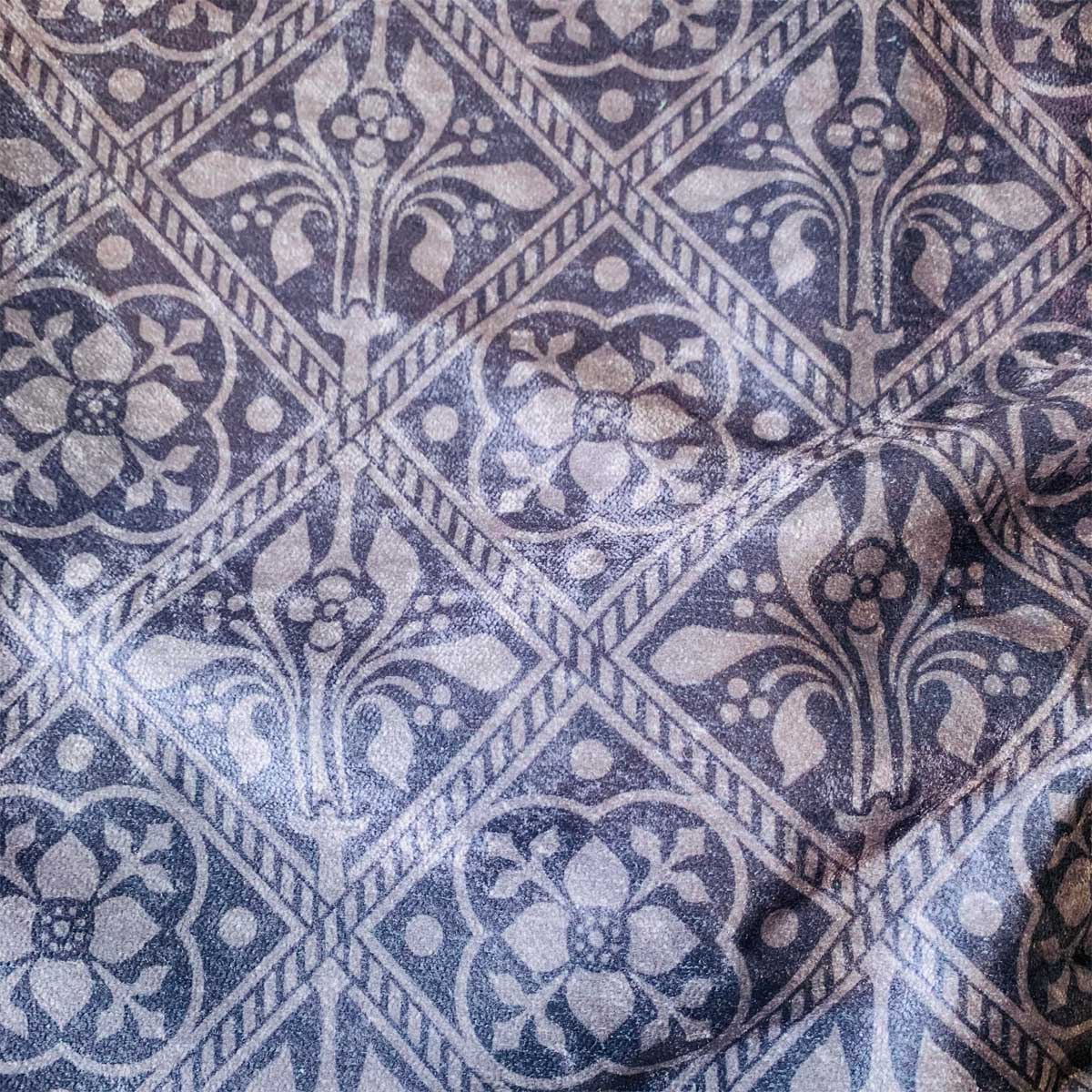 Augustus Pugin Trellis Fleur de Lys Curtain Upholstery Fabric