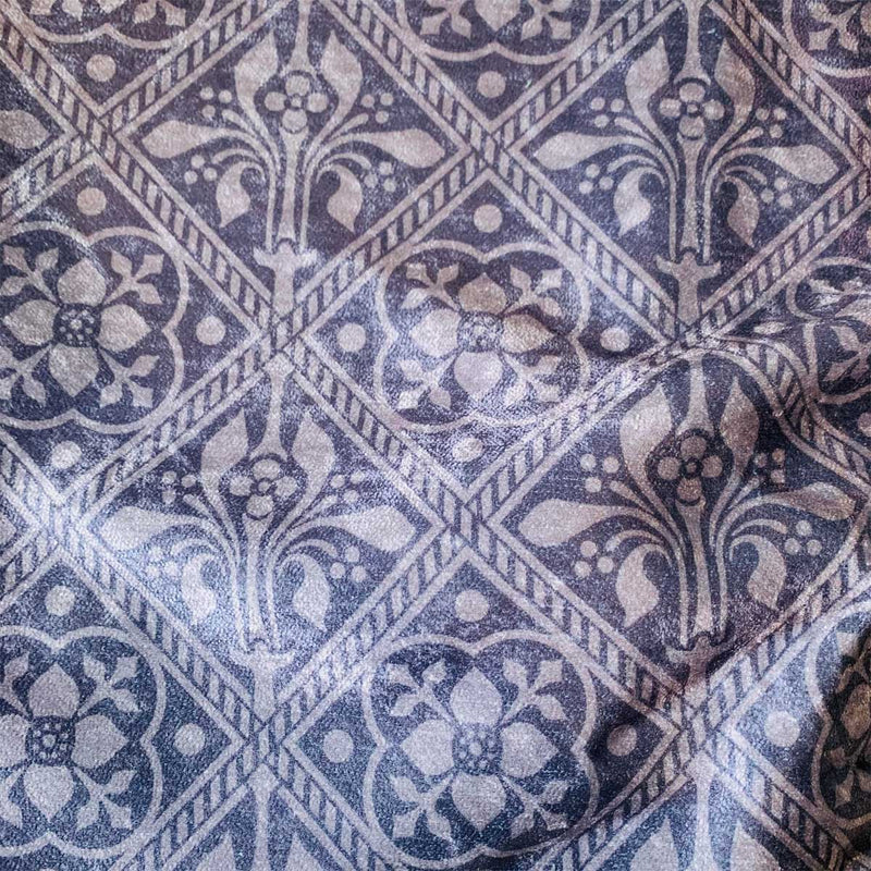 Augustus Pugin Trellis Fleur de Lys Curtain Upholstery Fabric