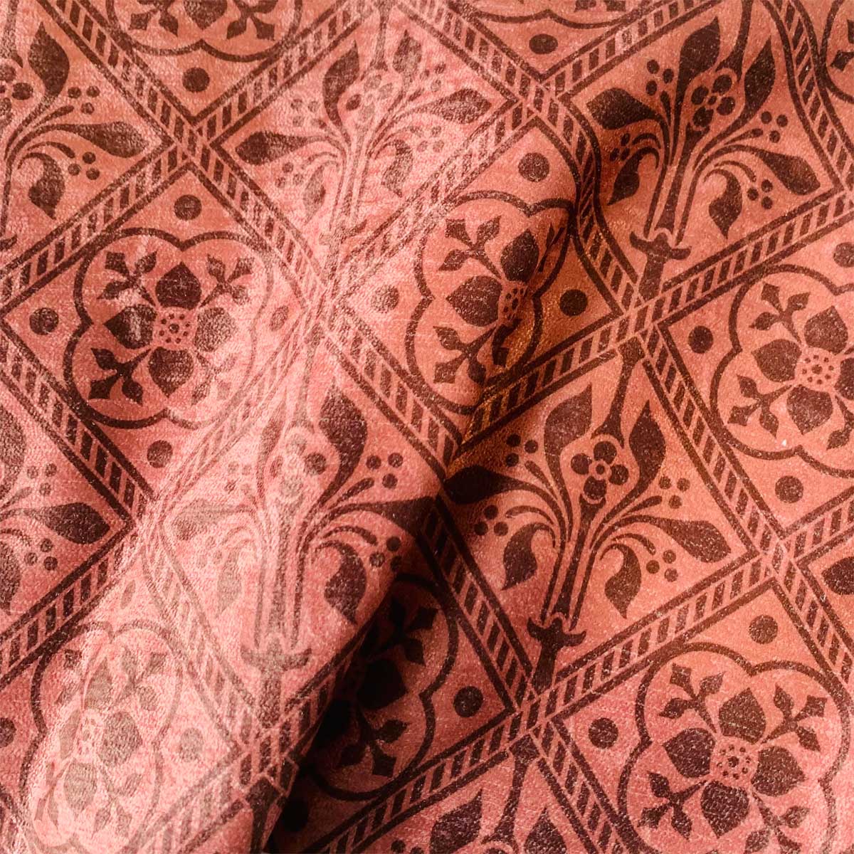 Augustus Pugin Trellis Fleur de Lys Curtain Upholstery Fabric