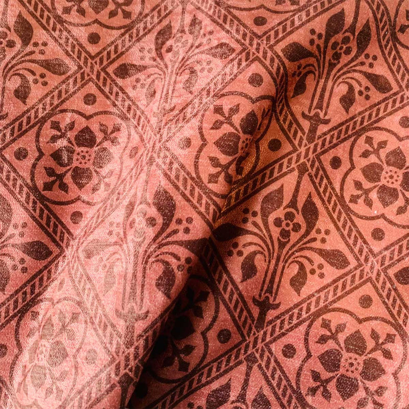 Augustus Pugin Trellis Fleur de Lys Curtain Upholstery Fabric