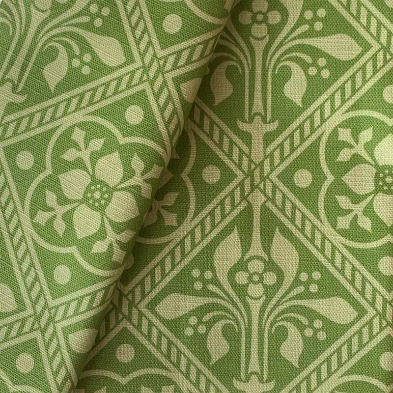 Augustus Pugin Trellis Fleur de Lys Curtain Upholstery Fabric