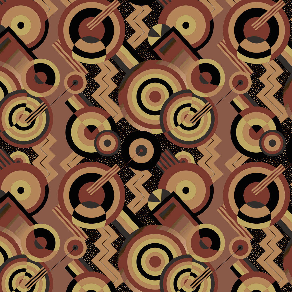 Geometric Art Deco Fabric