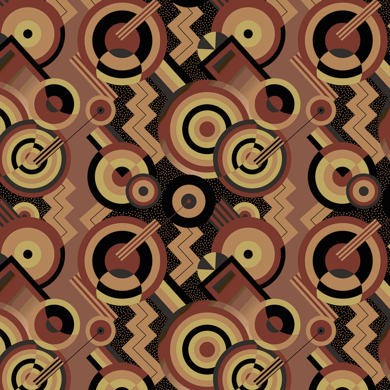 Geometric Art Deco Fabric