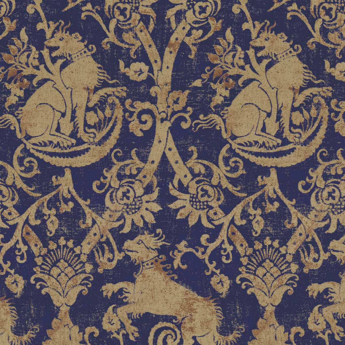 medieval beast dog fabric