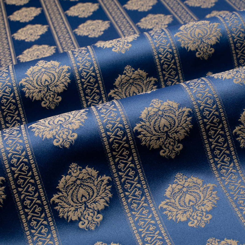 Floral Stripe Damask Fabric