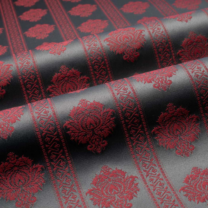 Floral Stripe Damask Fabric