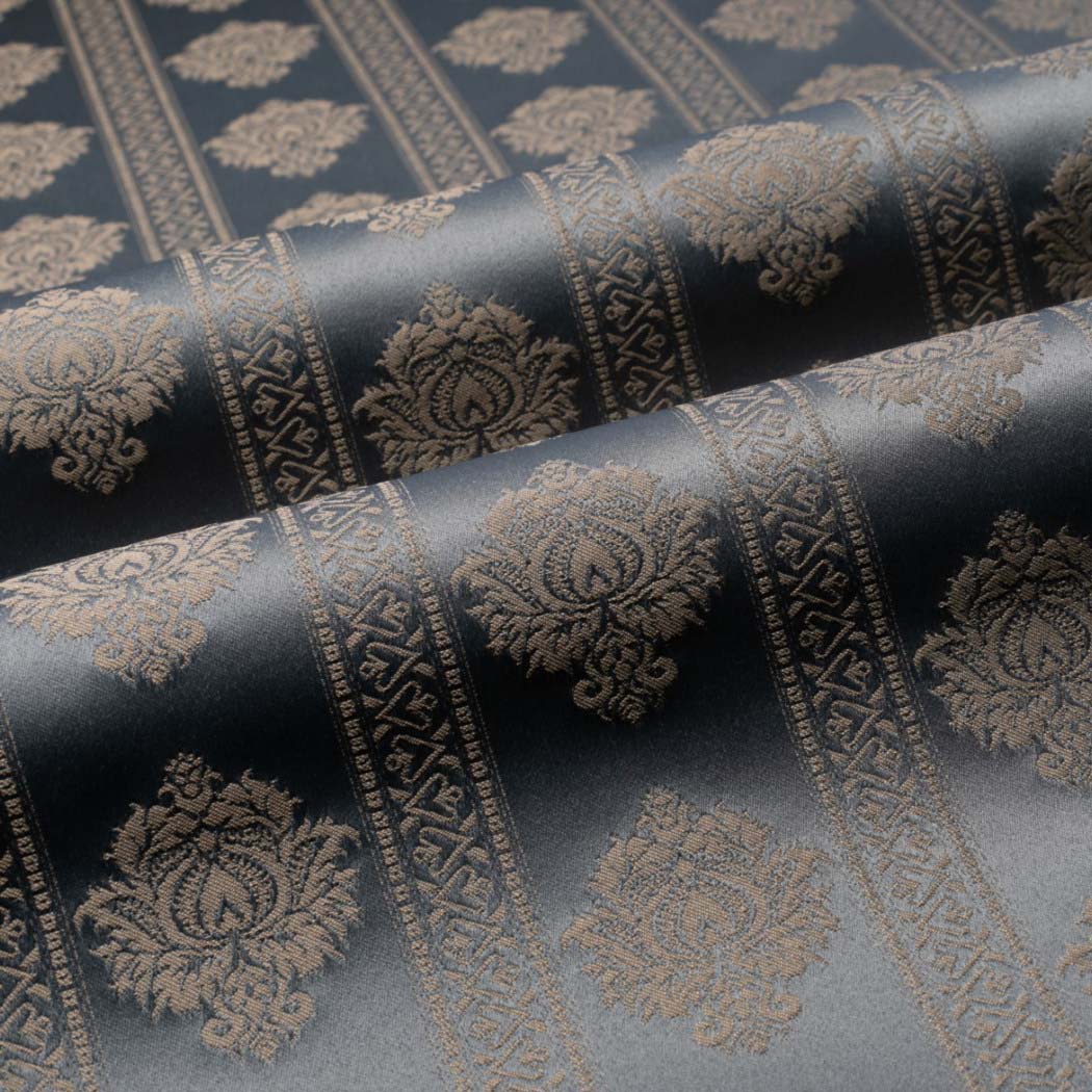 Floral Stripe Damask Fabric