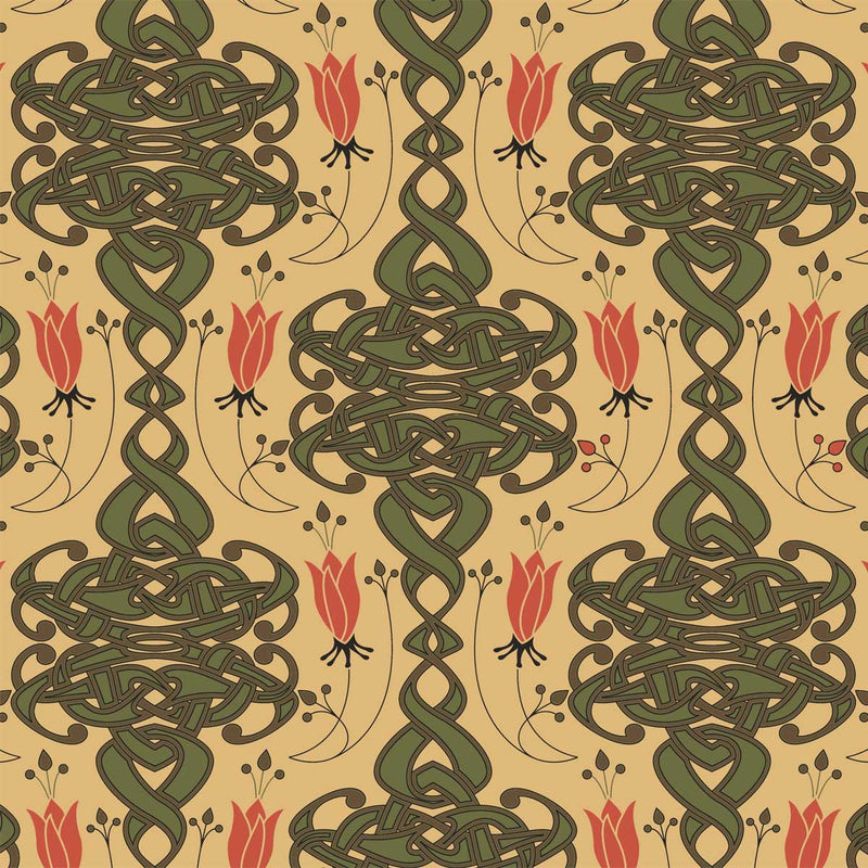 Archibald Knox Fabric Textile Design