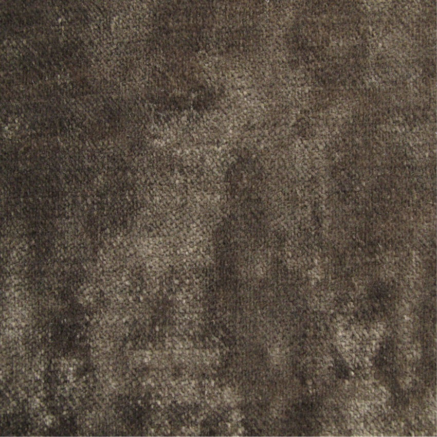 plain  luxurious and hardwearing brown velvet curtain and upholstery fabric - Tabley Otter Plain