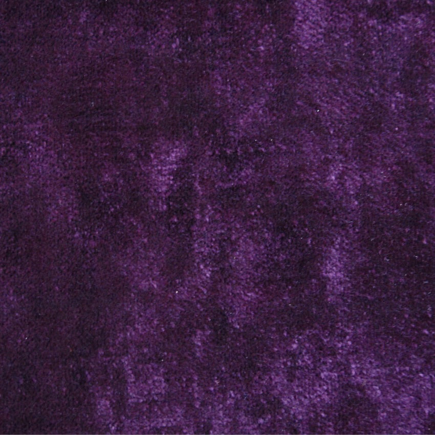 plain  luxurious and hardwearing purple velvet curtain and upholstery fabric - Tabley Purple Plain