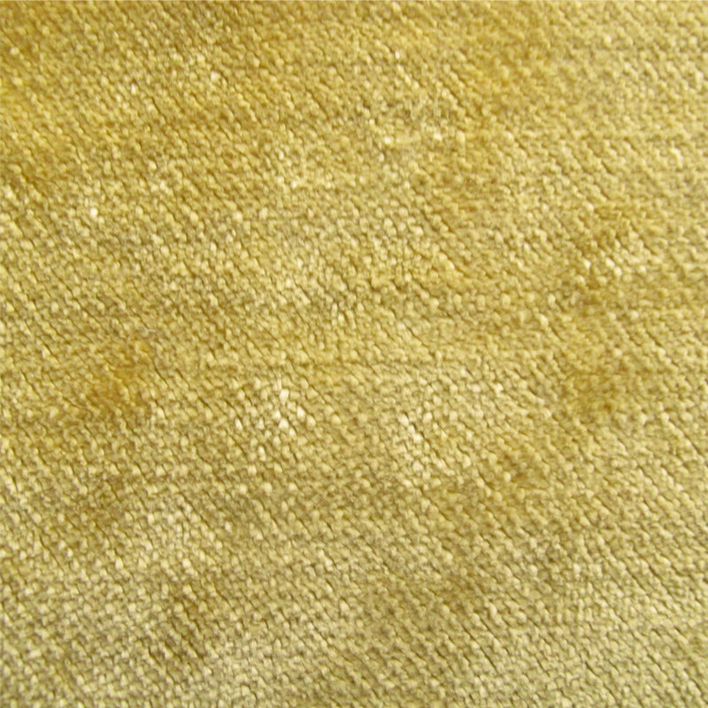 plain  luxurious and hardwearing yellow velvet curtain and upholstery fabric - Tabley Citrus Plain