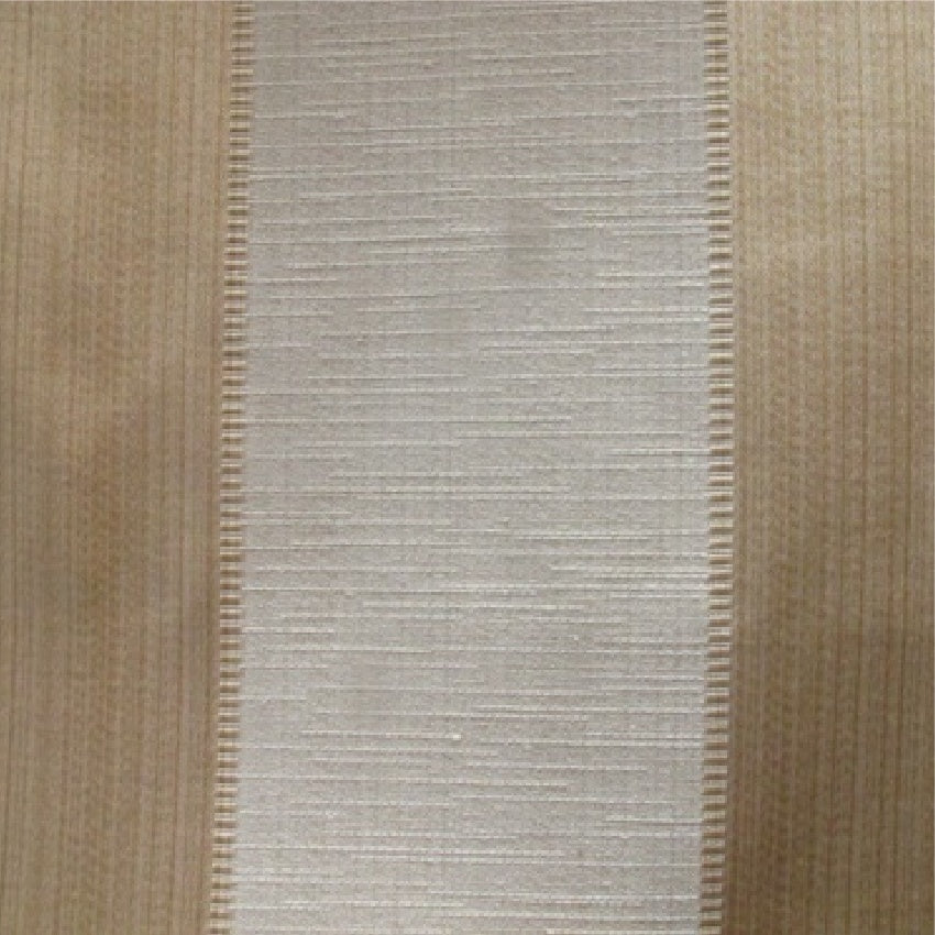 striped Elegant cream and pale gold cotton print curtain and upholstery fabric - Porchester Chardonnay Broad Regency Stripe