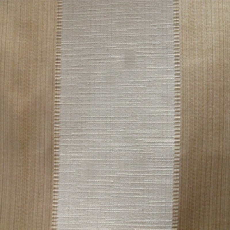 striped Elegant cream and pale gold cotton print curtain and upholstery fabric - Porchester Chardonnay Broad Regency Stripe