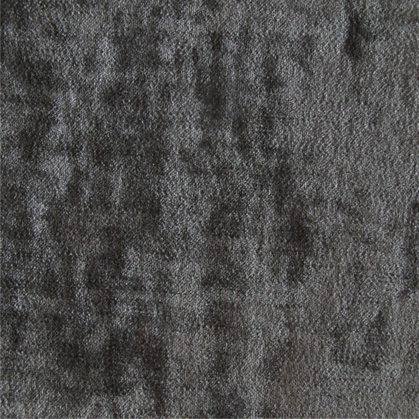 plain  luxurious and hardwearing dark grey velvet curtain and upholstery fabric - Tabley Thunder Plain