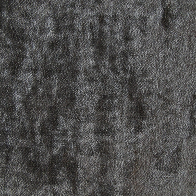 plain  luxurious and hardwearing dark grey velvet curtain and upholstery fabric - Tabley Thunder Plain