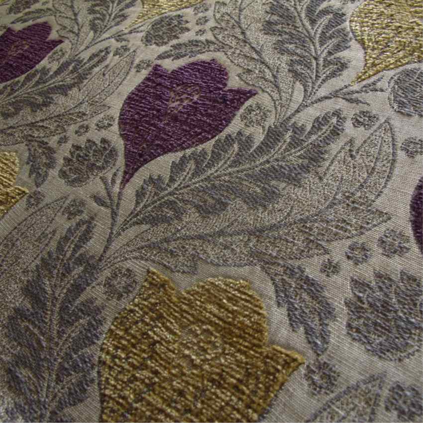 Arts and Crafts Damson Floral