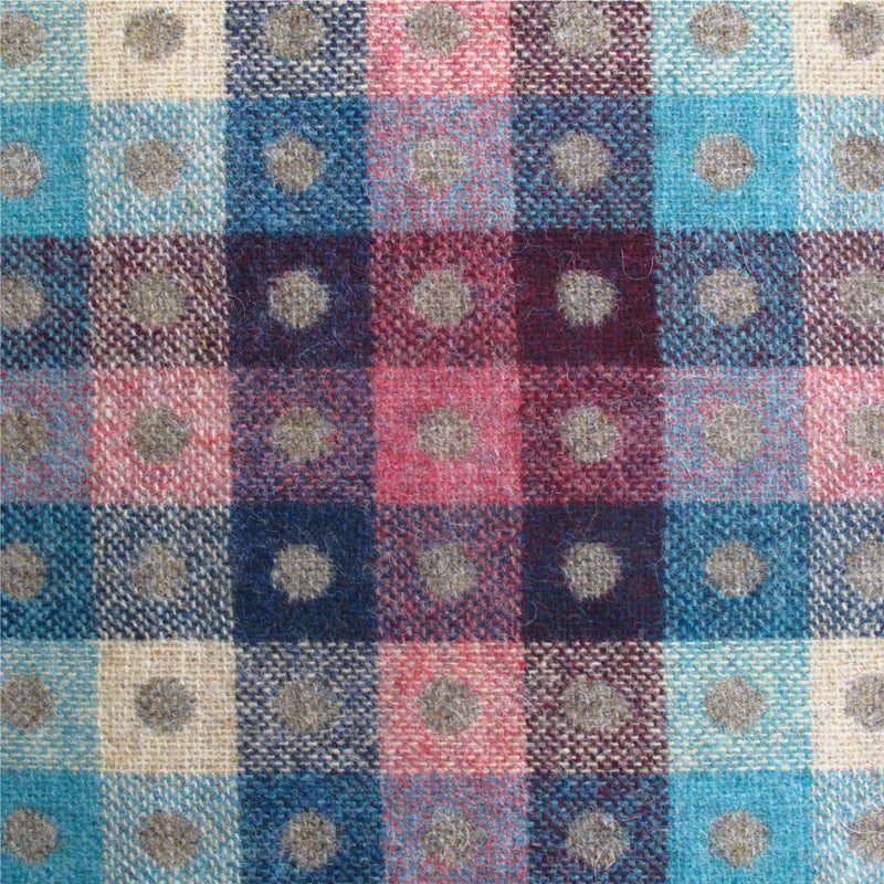tartan plaid  fawn and multicoloured wool curtain and upholstery fabric - Camden Fawn Check