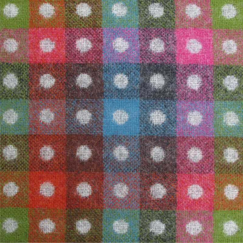 tartan plaid  grey and multicoloured wool curtain and upholstery fabric - Camden Gris Check