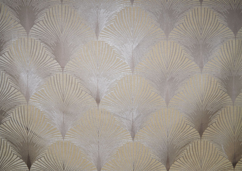 cream and gold art deco curtain upholstery fabric