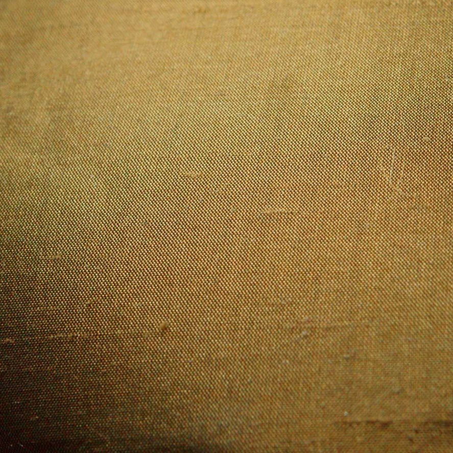 plain  green pure silk curtain and upholstery fabric - Da Vinci Pure Silk Gravel