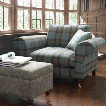 Iona Sapphire Wool Plaid
