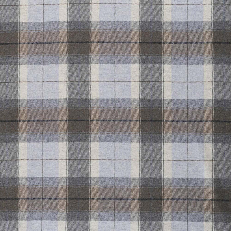 tartan plaid  green blue wool curtain and upholstery fabric - Iona Seaglass Plaid