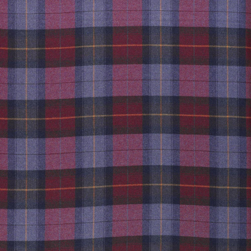 tartan plaid  red and blue wool curtain and upholstery fabric - Iona Imperial Plaid