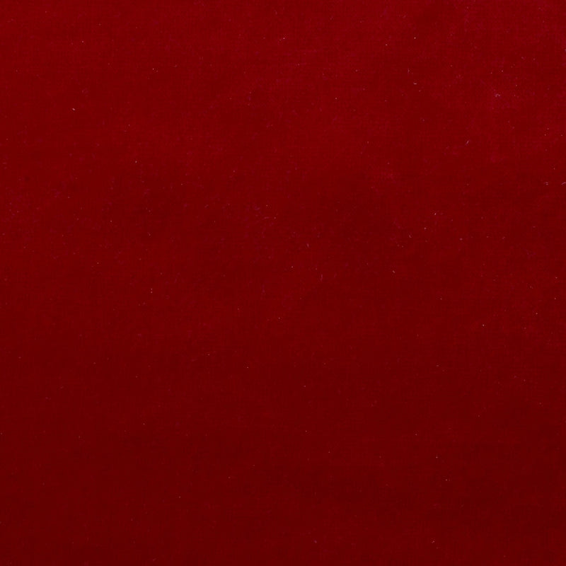 plain  red velvet curtain and upholstery fabric - Oberon Flame Plain