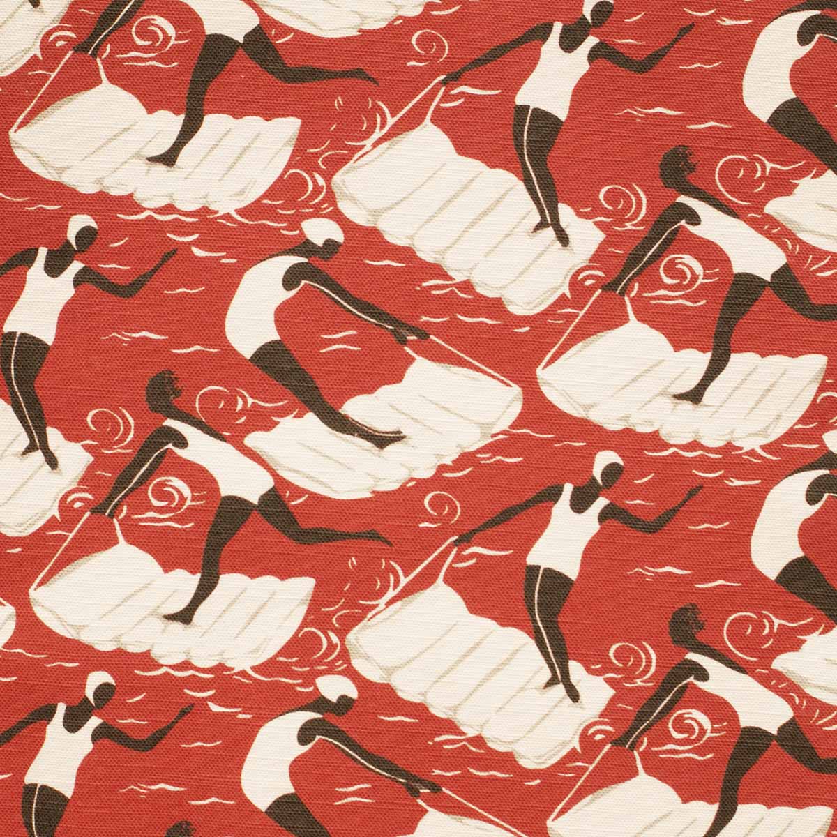 red art deco curtain upholstery fabric