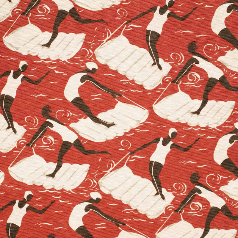 red art deco curtain upholstery fabric