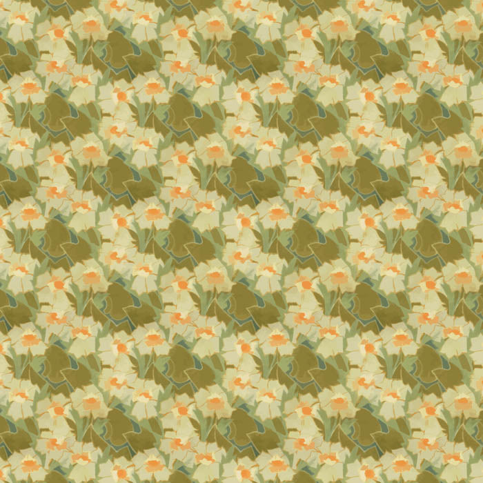 Art Nouveau    fabric - Archibald Knox Designs Claight Lus y Ghuiy  (Daffodil Braid)