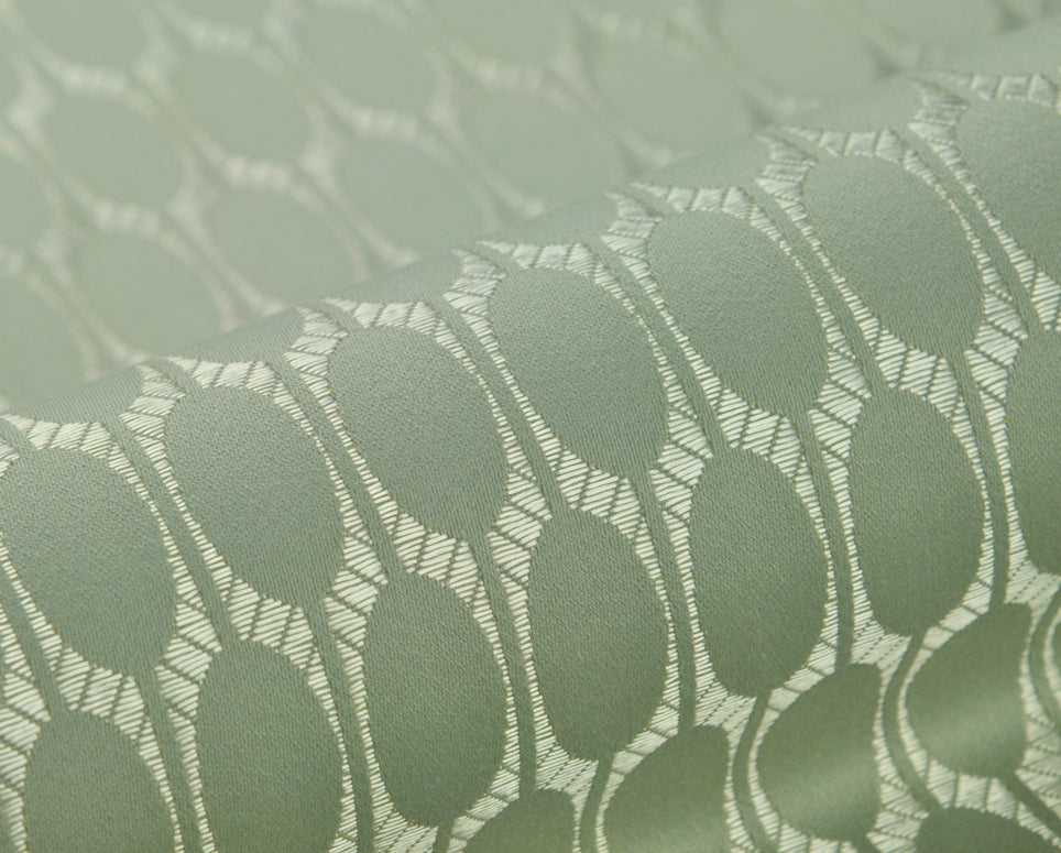duck egg and silver art deco curtain upholstery fabric