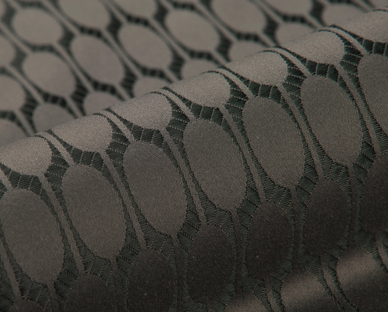 black and grey art deco curtain upholstery fabric