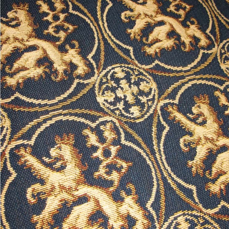 Guinevere Medieval Lions Rampant Jacquard