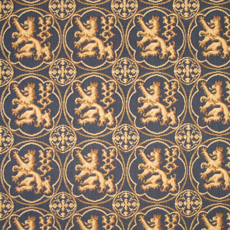 Guinevere Medieval Lions Rampant Jacquard