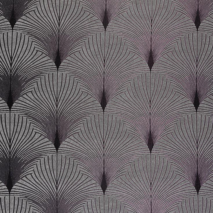 grey art deco curtain upholstery fabric