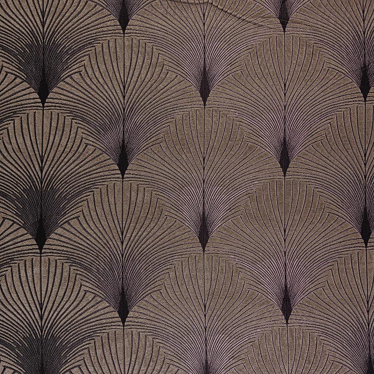 brown art deco curtain upholstery fabric