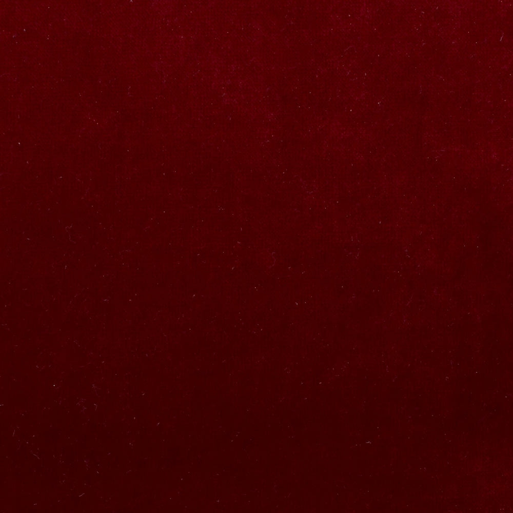plain  red velvet curtain and upholstery fabric - Oberon Red Plain