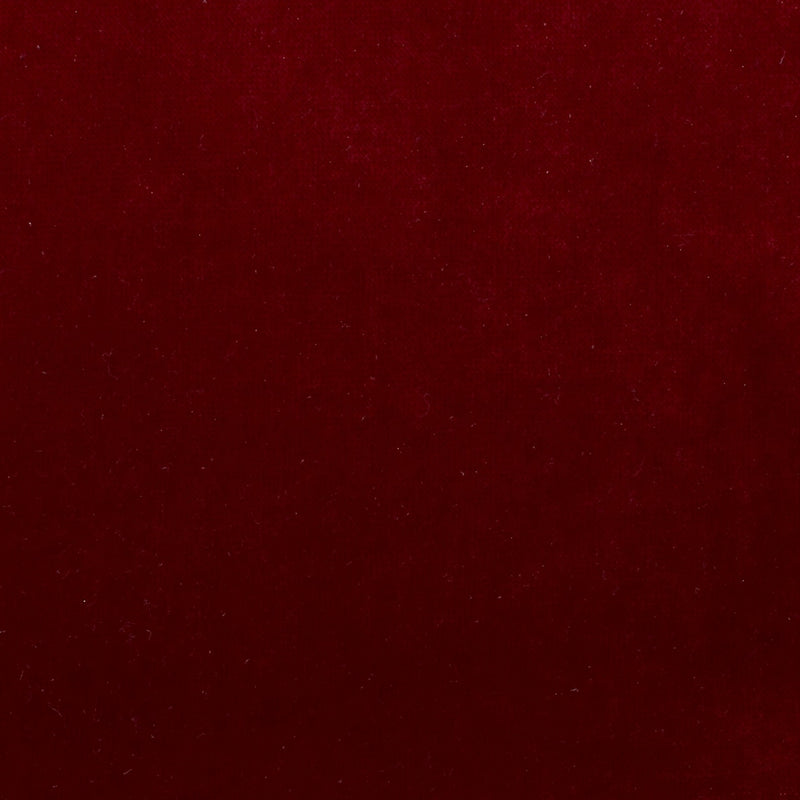 plain  red velvet curtain and upholstery fabric - Oberon Red Plain