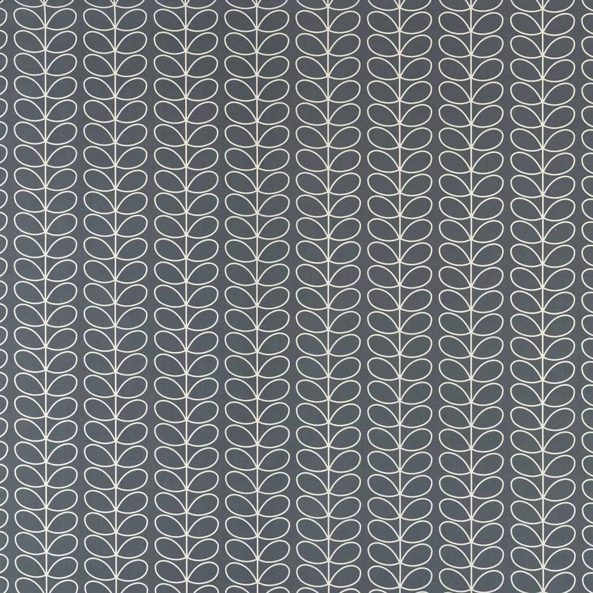 Orla Kiely Linear Stem Cool Grey fabric