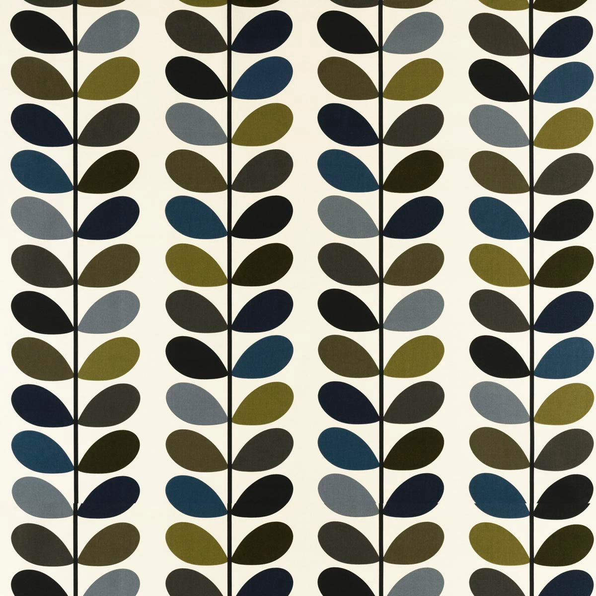 Orla Kiely Multistem Moss fabric