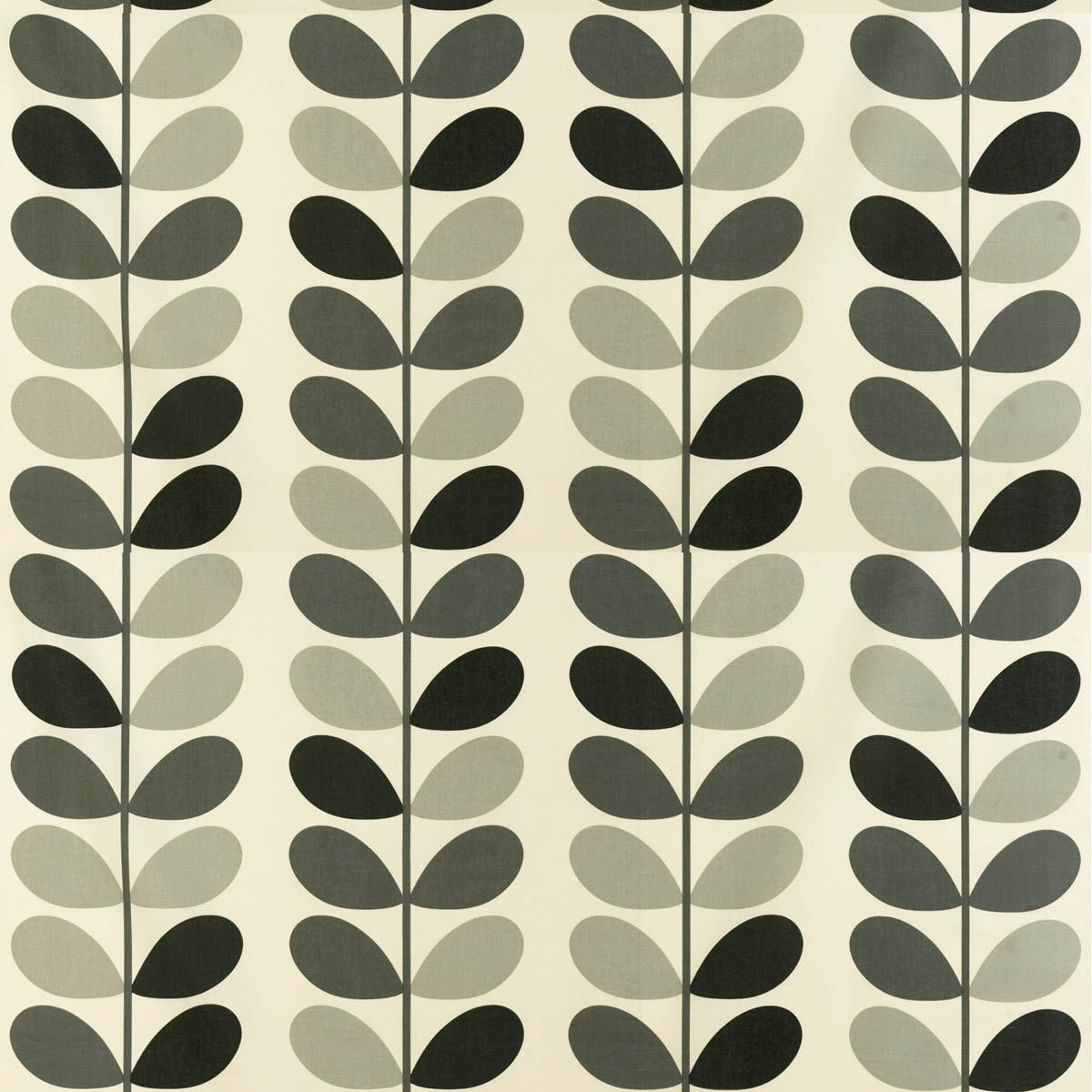 Orla Kiely Multistem Warm Grey fabric