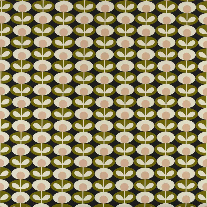 Orla Kiely Oval Flower Seagrass fabric