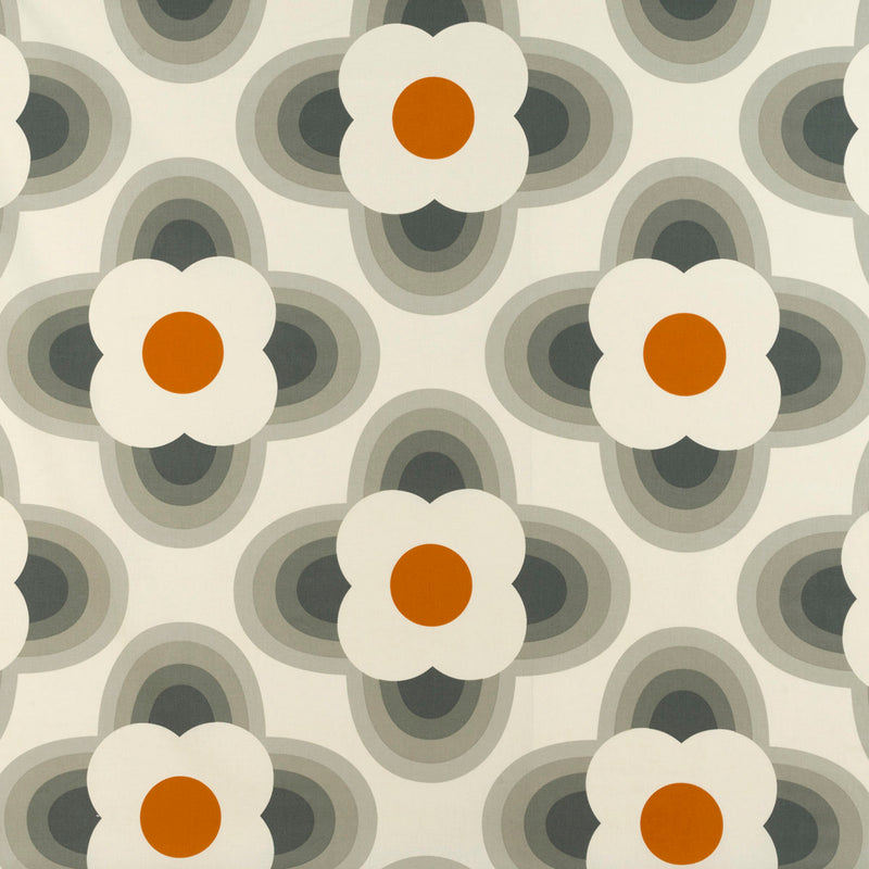 Orla Kiely Striped Petal Orange fabric