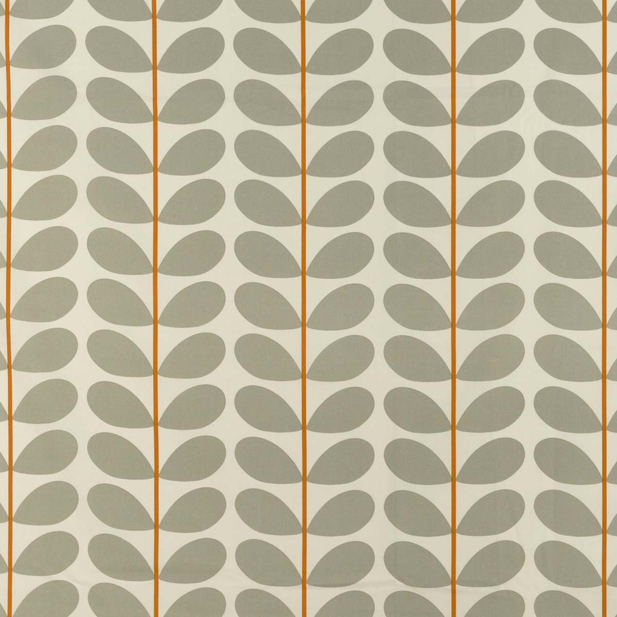 Orla Kiely Two Colour Stem Warm Grey fabric