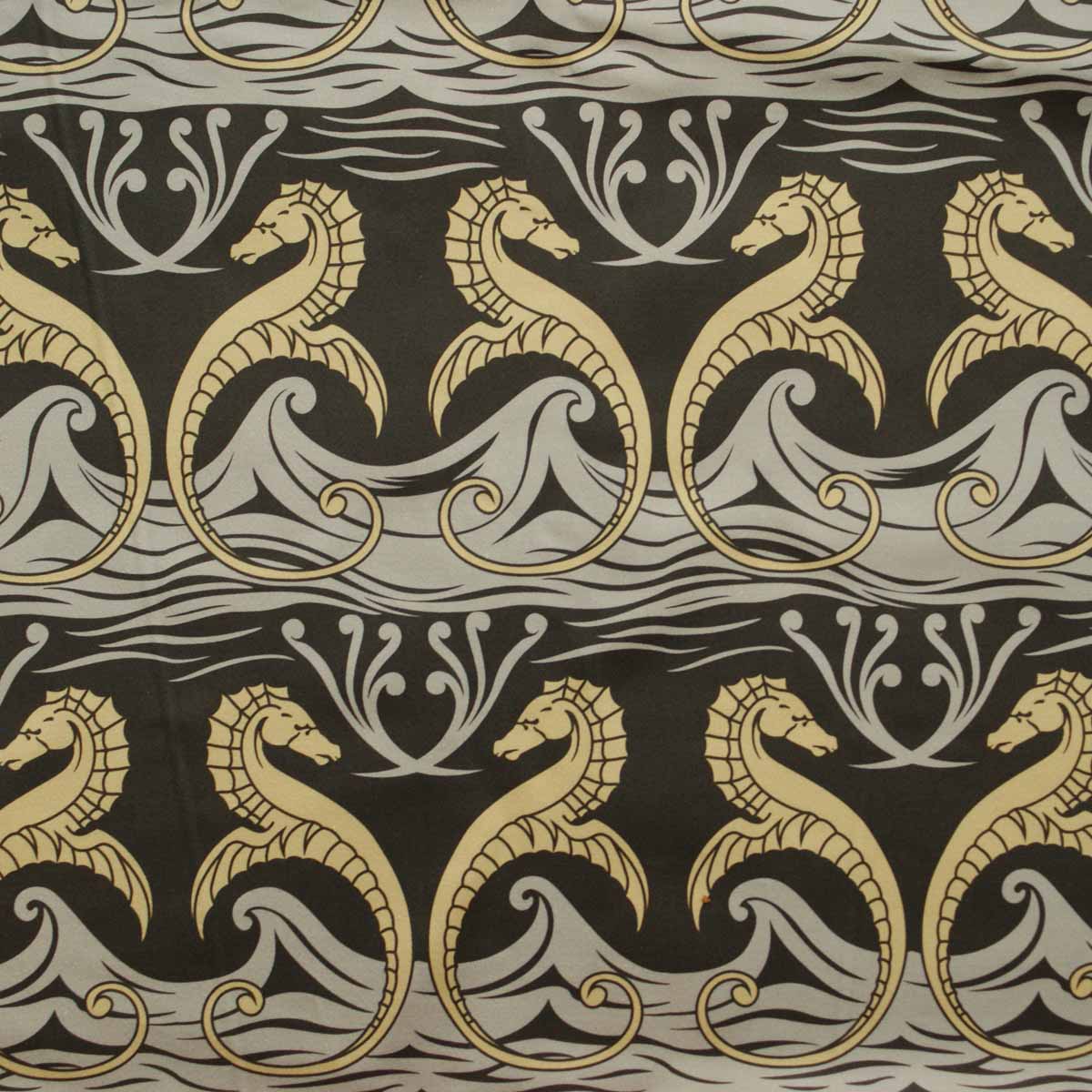 blue and green cotton print fabric, blue and green fabric, arts and crafts blue and green upholstery fabric,  Green Gulls