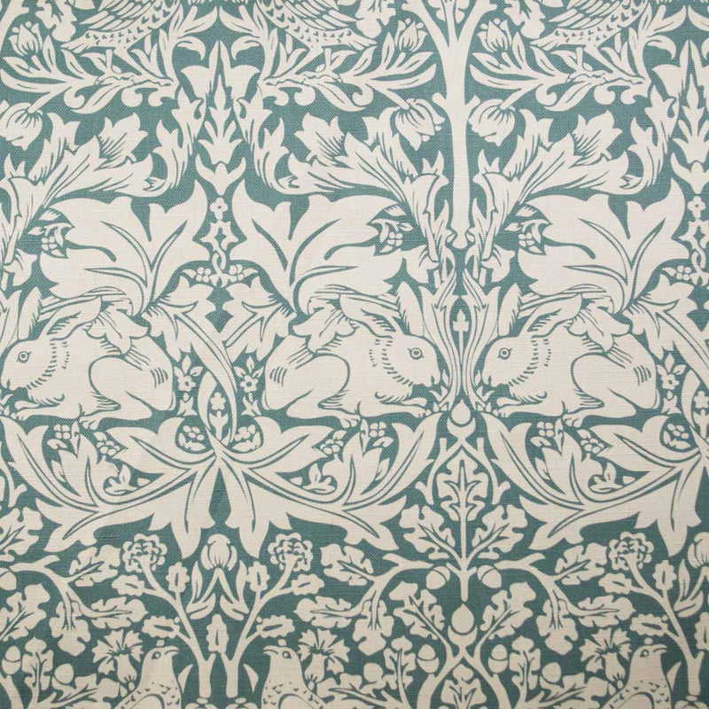 blue   fabric - William Morris Designs Brother Rabbit Wedgwood Print