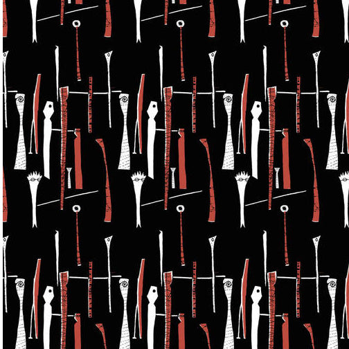 Lucienne Day spectators Fabric Textile