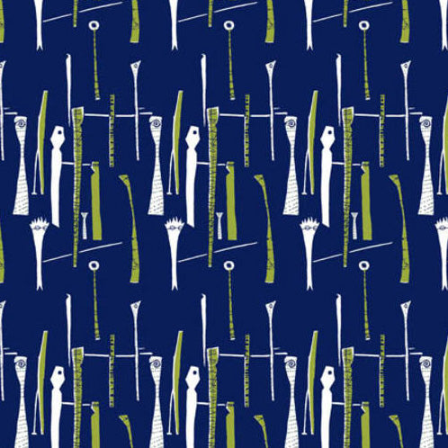 Lucienne Day spectators Fabric Textile